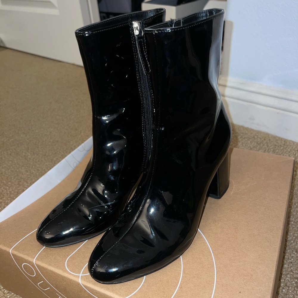 Urban Outfitters faux leather boots
